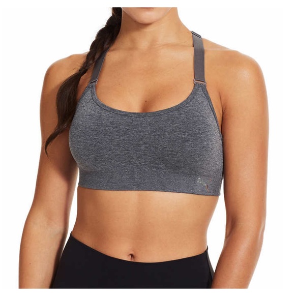 Puma Ladies Sports Bra, 3 pack (Black pack) - Picture 3 of 10